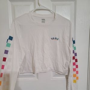 White Vans Crop Top